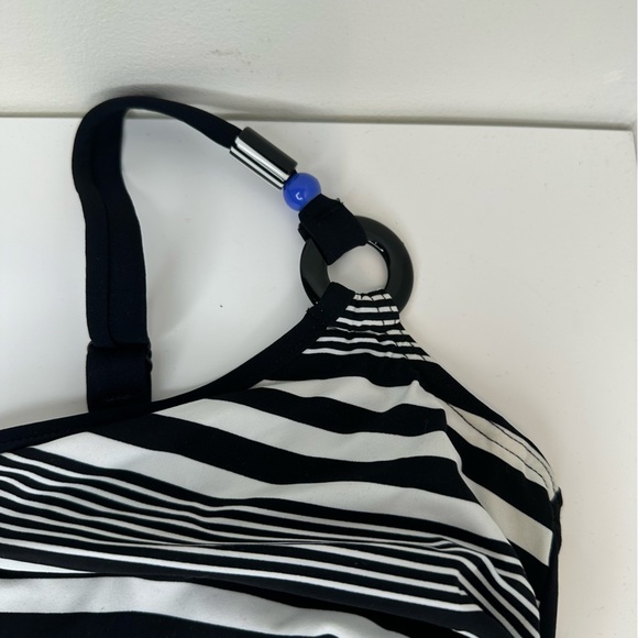 Sunflair black and blue one piece bathing suit nwt - Picture 4 of 9